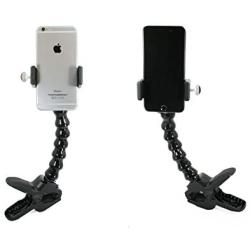 Golf Gadgets - Swing Recording System | Large Device Holder (PHABLET) with Jaws Clamp & Gooseneck Mount. Compatible Large Devices Like iPhone 6/7 Plus, Samsung Galaxy Note, etc.