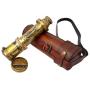 Brass Nautical - 18 inches Antique Telescope/Spyglass Replica in Leather Box (Dollond Londons)