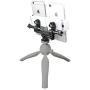 OCTO MOUNTS - Dual Tripod Mount Adapter for Live Video and Photography with Multiple Devices. Compatible with Smartphones and Action Cameras: iPhone, Samsung Galaxy, GoPro, Android, Google Pixel, etc.