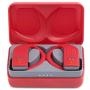 JBL ENDURANCE PEAK - True Wireless Earbuds, bluetooth sport headphones with microphone, Waterproof, up to 28 hours battery, charging case and quick charge, works with Android and Apple iOS (red)