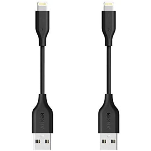 [2 Pack] Anker Powerline Lightning Cable (4 inch) Apple MFi Certified - Lightning Cables for iPhone Xs/XS Max/XR/X / 8/8 Plus / 7/7 Plus, iPad Mini / 4/3 / 2, iPad Pro Air 2