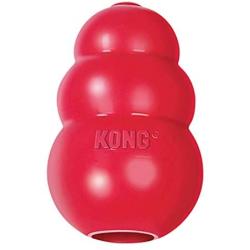 KONG - Classic Dog Toy - Durable Natural Rubber - Fun to Chew, Chase and Fetch