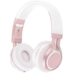 KOIUJ Gaming Headset Head-Mounted Bluetooth Headphones Stereo Sound Over Ear Headphones with Noise Folding Mobile Phone Computer Music Game (Color : White)