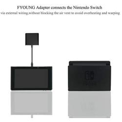 Fyoung Type-C HDMI Adapter Hub Dock Cable for Nintendo Switch, HDMI Converter Dock Cable for Nintendo Switch