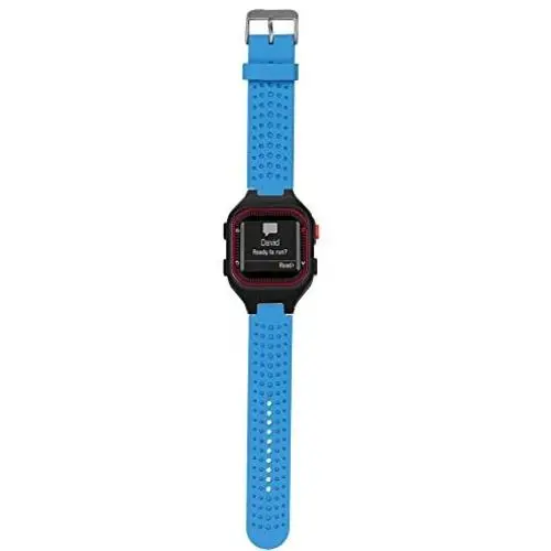 Replacement Band Compatible with Garmin Forerunner 25 GPS Running Watch Wristband Fitness Tracker for Smartphone(Mans Strap) (Sky Blue) Replacement Band Compatible with Garmin Forerunner 25 GPS Running Watch Wristband Fitness Tracker for Smartphone(Mans Strap) (Sky Blue)