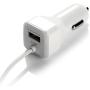 iPhone Car Charger, [Apple MFI Certified] Lighting Car Charger for iPhone X, 8, 8Plus, 7, 7Plus 6S / 6S Plus, 6, 6 Plus, SE, 5, 5S, iPad Pro, Air 2, Mini 3,with Extra USB Port (White)