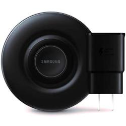 Samsung Qi Certified Fast Charge Wireless Charger Pad (2019 Edition) with Cooling Fan for Galaxy Phones, Watches and Apple Iphone Devices - US Version