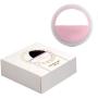 Rechargeable Selfie Camera Ring Light - Portable Clip-on Phone Selfie Fill Light with 36 LED for iPhone/iPad Laptop Android Smartphone Photography, Video, Girl Makes up (Pink)