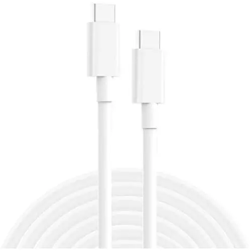 USB C to USB C Charging Cable, Cord Replacement for MacBook Pro, MacBook 12 inch, New MacBook Air, 2020/2018 iPad Pro 12.9, 11, Google Pixel 2/3/4 XL, Nexus 6P, All PD USB C Charger, USB-IF, 6.6ft