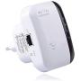 Super Boost WiFi WiFi Range Extender Up to 300Mbps Repeater, WiFi Signal Booster Easy Set-Up 2.4G Network with Integrated Antennas LAN Port & Compact Designed Internet Booster