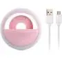 Clip on Selfie Ring Light, Selfie Light Rechargeable Portable Clip-on Selfie Fill Ring Light for Smart Phone Photography, Camera Video, Girl Makes up (Pink) Clip on Selfie Ring Light, Selfie Light Rechargeable Portable Clip-on Selfie Fill Ring Light for Smart Phone Photography, Camera Video, Girl Makes up (Pink)