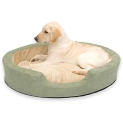 K&H Pet Products Thermo-Snuggly Sleeper Heated Pet Bed Sage