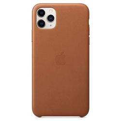 Apple Leather Case (for iPhone 11 Pro Max) - Saddle Brown