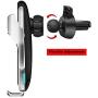 Survival-Pax Co. Smart Sensor Wireless Car Charger Mount, Automatic Clamping QC/QI 10W Fast Charging Car Charger Holder Compatible with iPhone 11/Xs/Xs Max/XR/X,Samsung Note 9/S9/ S9+/S8 etc (Gold)