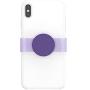 PopSockets PopGrip Slide for iPhone Xs Max Apple Silicone Case - Fierce Violet