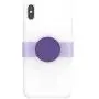 PopSockets PopGrip Slide for iPhone Xs Max Apple Silicone Case - Fierce Violet