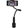 Aduro Solid-Grip Phone Holder for Desk - Adjustable Universal Gooseneck Smartphone Stand, with Durable Mount (Black)