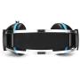 Headset Headphone 3.5mm Gaming Game Earphone Headband with Mic Stereo Bass LED Light for PS4 PC Computer Laptop Mobile Phones (Color : Blue)