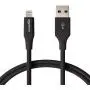 AmazonBasics Lightning to USB A Cable, Advanced Collection, MFi Certified Apple iPhone Charger, Black, 3 Foot AmazonBasics Lightning to USB A Cable, Advanced Collection, MFi Certified Apple iPhone Charger, Black, 3 Foot
