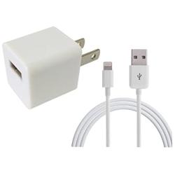 ZLONXUN Wall Charger Adapter 5W + Cable for iPhone 6 6S Plus 7 7 Plus SE 5 5S 5C 8 8 Plus,iPod Touch 5/6/7 (3FT Cable)