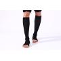 (2 Pairs)Compression Medical Zip Socks15-20mmHg Zipper Leg Support Unisex Open Toe Knee