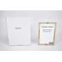 decanit Gold Metal Thin Edge 3.5x5 Picture Frames, Gold Thin Profile Photo Frame 3.5 by 5 Inch,Wall Mount or Tabletop