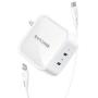 USB C Charger, RAVPower 90W 2-Port Wall Charger PD 3.0 GaN Tech Type C Fast Charging Adapter Compatible with MacBook Pro Air, iPad Pro, iPhone 11 Pro Max XR XS X SE2, Galaxy S9 S8, Nintendo and More