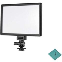 Viltrox L116T Ultra-Thin LED Video Light Photography Fill Light Adjustable Brightness and Dual Color Temp 3300K-5600K CRI95 Compatible with Canon Nikon Sony Panasonic DSLR Camera and Camcorder