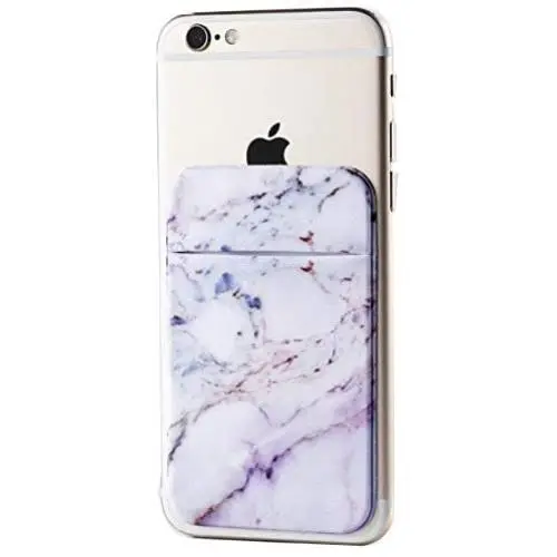2Pack Marble Adhesive Phone Pocket,Cell Phone Stick On Card Wallet Sleeve,Credit Cards/ID Card Holder(Double Secure) with 3M Sticker for Back of iPhone,Android and All Smartphones-Purple 2Pack Marble Adhesive Phone Pocket,Cell Phone Stick On Card Wallet Sleeve,Credit Cards/ID Card Holder(Double Secure) with 3M Sticker for Back of iPhone,Android and All Smartphones-Purple