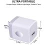 Single Port USB Wall Charger, GiGreen 1A/5V Power Adapter 5 Pack Charging Block Cube Plug Box Compatible Phone X/8/7/Xs/XR/6s/5/SE, Samsung S9/S8/S7/S6 Edge, Note 8, LG G5 V30, Moto, Pixel, Nexus, HTC