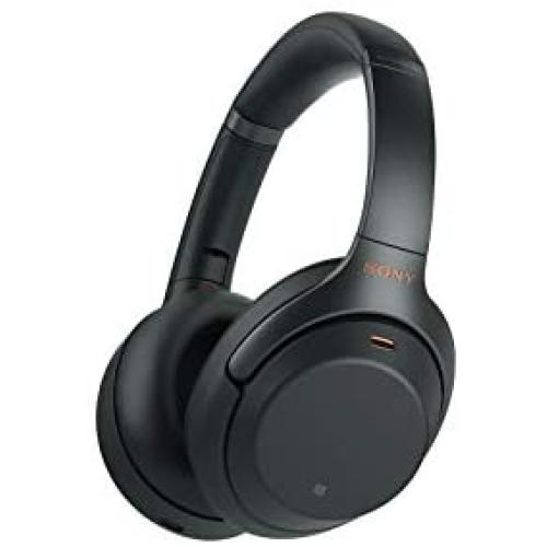 Sony Noise Cancelling Headphones WH1000XM3: Wireless Bluetooth Over the Ear Headset with Mic for phone-call and Alexa voice control - Industry Leading Active Noise Cancellation – Black