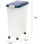 IRIS Airtight Pet Food Container, Navy/Pearl
