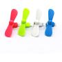 ZLMC Portable Mini Fan Compatible for iPhone Xs X 8 8plus 7plus 6 6S 7 IPad Smartphone Phone Accessories (White,Blue,Green,Rose Red) [4-Pack]