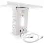 Krëel - Surge Protector Socket Shelf, Wall Multi Outlet Extender Shelf USB, Warm LED Night Light Sensor, 6 Outlet Plugs, 2 USB Quick Charger Ports 3.4A, Removable Built-In Shelf w/USB Cable Type C Krëel - Surge Protector Socket Shelf, Wall Multi Outlet Extender Shelf USB, Warm LED Night Light Sensor, 6 Outlet Plugs, 2 USB Quick Charger Ports 3.4A, Removable Built-In Shelf w/USB Cable Type C