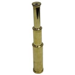 9" Handheld Brass Telescope - Nautical Pirate Spy Glass with Wood Box