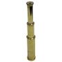 9" Handheld Brass Telescope - Nautical Pirate Spy Glass with Wood Box