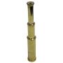 9" Handheld Brass Telescope - Nautical Pirate Spy Glass with Wood Box