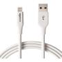 AmazonBasics Lightning to USB A Cable, Advanced Collection, MFi Certified Apple iPhone Charger, White, 6 Foot, 2 Pack