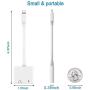 for iPhone Headphone Adapter 3.5mm Jack Car Charger AUX Cord Dongle 2 in 1 Converter Splitter Charge & Audio Cables for iPhone 7/7 Plus/8/X/10/11/XR/XS/XS Max Earphone Adaptor Support iOS Systems