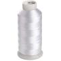 Simthreads 2 Bobbin Thread for Sewing and Embroidery Machine 1 Black and 1 White 5500 Yards Each - 60WT Polyester Bobbin Fill Thread Bottom Threads