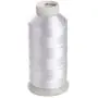 Simthreads 2 Bobbin Thread for Sewing and Embroidery Machine 1 Black and 1 White 5500 Yards Each - 60WT Polyester Bobbin Fill Thread Bottom Threads