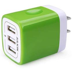 USB Charging Block, Ailkin 3.1A Fast USB Charger Adapter Charging Plug Cube Compatible iPhone X/8/7/6s/Plus, iPad Pro/Air 2/Mini, LG, HTC, Samsung and More Android, Type C, iOS Smart Phones Charger