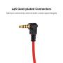 3.5mm TRS to TRRS Adapter, TRS Female to TRRS Male Microphone Adapter Cable Right Angle 1/8 Mic Cord for iPhone, Android, Smartphones, Tablets