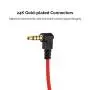 3.5mm TRS to TRRS Adapter, TRS Female to TRRS Male Microphone Adapter Cable Right Angle 1/8 Mic Cord for iPhone, Android, Smartphones, Tablets