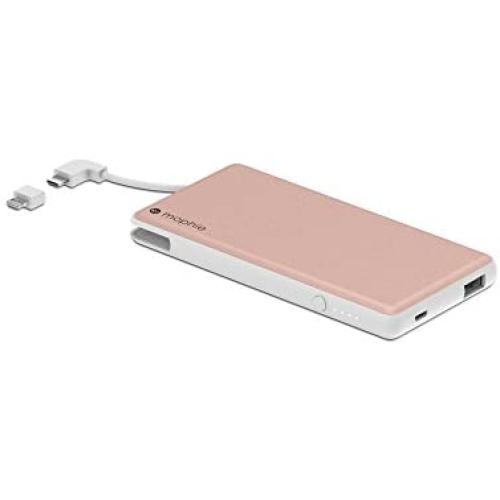 mophie powerstation Plus - External Battery with Built in cables for Smartphones - Rose Gold