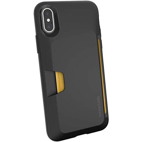 Smartish iPhone X/XS Wallet Case - Wallet Slayer Vol. 1 [Slim + Protective] Credit Card Holder for Apple iPhone 10s/10 (Silk) - Black Tie Affair