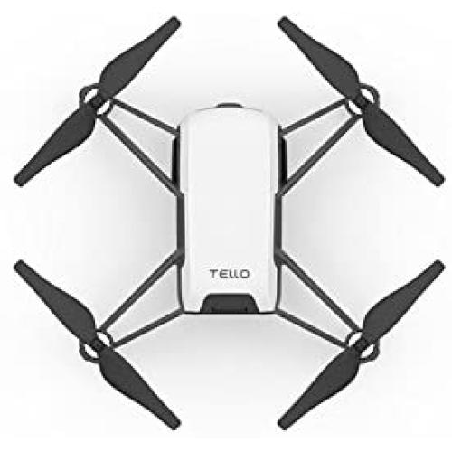 Tello Quadcopter Drone with HD Camera and VR,Powered by DJI Technology and Intel Processor,Coding Education,DIY Accessories,Throw and Fly (Without Controller)