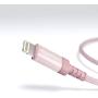 AmazonBasics Nylon Braided Lightning to USB A Cable, MFi Certified Apple iPhone Charger, Rose Gold, 3-Foot