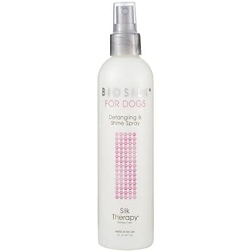 BioSilk Therapy Detangling Best Detangling Spray For All Dogs and Puppies | Dog Detangling and Shine Spray to Detangle Fur and Loosen Knots and Mats, Silk Infused Formula