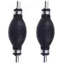 NAVARME 2Pcs 3/8"(10mm) Rubber Metal One Way Valve Fuel Pump Line Hose Hand Primer Bulb for Car Marine Boat 3/8 9001080A